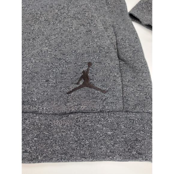 Nike Air Jordan Jumpman Athleisure Dark Heather Gray Hoodie 802179-010 XL - Picture 5 of 13